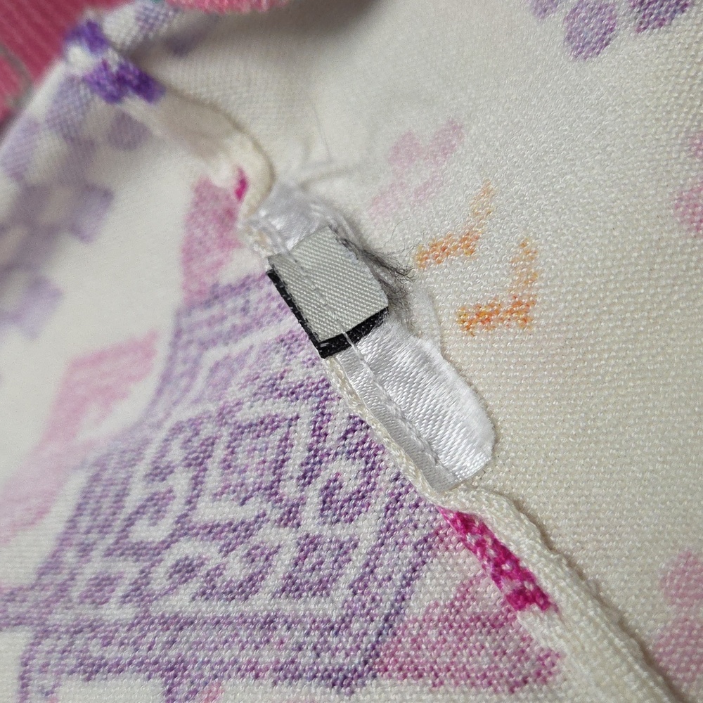 ETRO Milano Silk Pastel Geometric Print Blouse SZ L - Picture 5 of 6